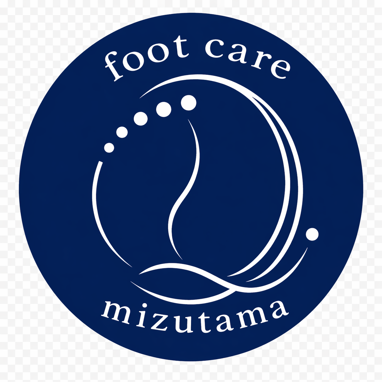 訪問フットケア みずたま ロゴ